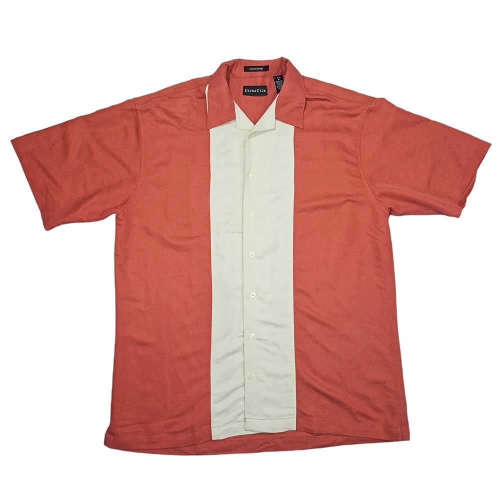 UltraClub Cabana Breeze Men's Button-Up Shirt Medium